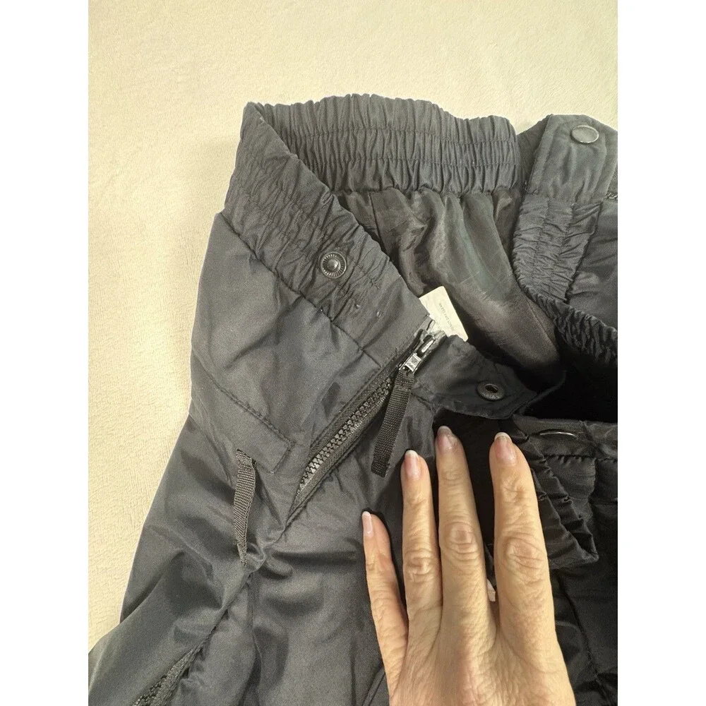 Obermeyer Size Large Tundra Mens Insulated Ski Snow Pants Full Side Zip Black
